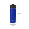 Measurements of Coffee Culture Blue Double Wall Stainless steel Flask 500ml