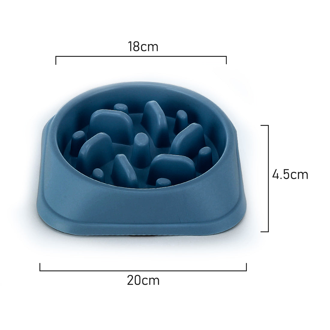 Furzone Slow Feeder Dog Bowl Navy 500ml – Kakkadu