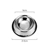Measurements of Furzone Medium Stainless Steel Anti Skid Bowl