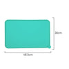 Measurements of Furzone small Mint GreenSilicone Waterproof Spillproof Pet Feeding Mat