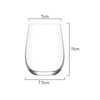 Measurements of LAV GAIA Stemless Wine Glass 475ml capacity