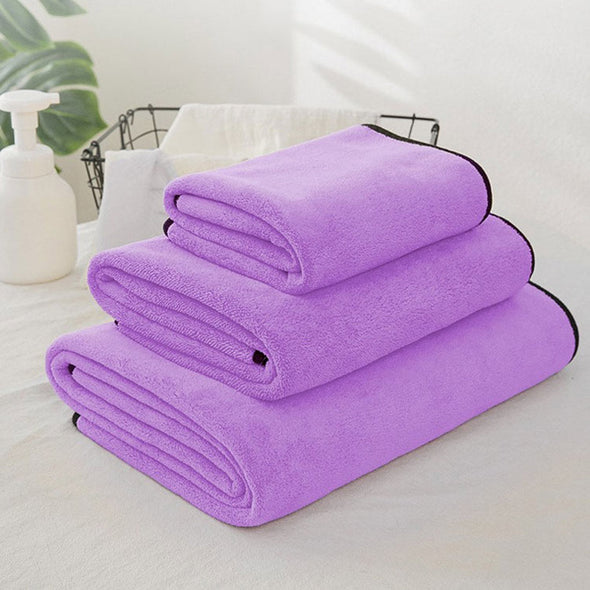 Furzone Quick Dry Nano Absorption Dog/Cat/Pet Towel Purple Medium 55 x 100cm
