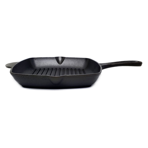 Classica Cast Iron Pre-Seasoned Grill Pan <br>Black <br>36cm