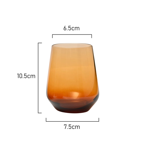 Measurements of Classica Art Craft Amber Iconic Tumbler 425ml capacity