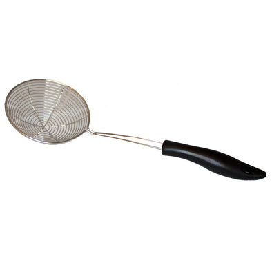 Small stainless steel Spiral Skimmer with Black Handle 