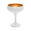 Art Craft Luna White and gold Champagne Glass 270ml Capacity