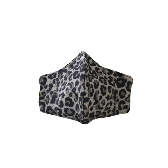 ADULT Washable Face Mask <br>3 layer Antimicrobial cloth fabric <br>Leopard
