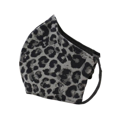 ADULT Washable Face Mask <br>3 layer Antimicrobial cloth fabric <br>Leopard