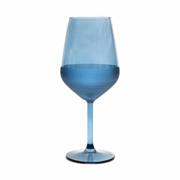 Art Craft Mia Matte Wine Glass Blue <br>Set Of 4 <br>490ml*