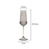 Measurement of Art Craft Mia Matte smoke  Champagne Flute Glass 195ml capacity