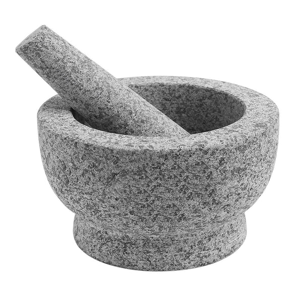 Grey Mortar & Pestle Set made from durable Granite Stone