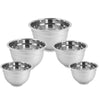 Set of 5 Stainless Steel Mixing bowl from 20 to 30cm