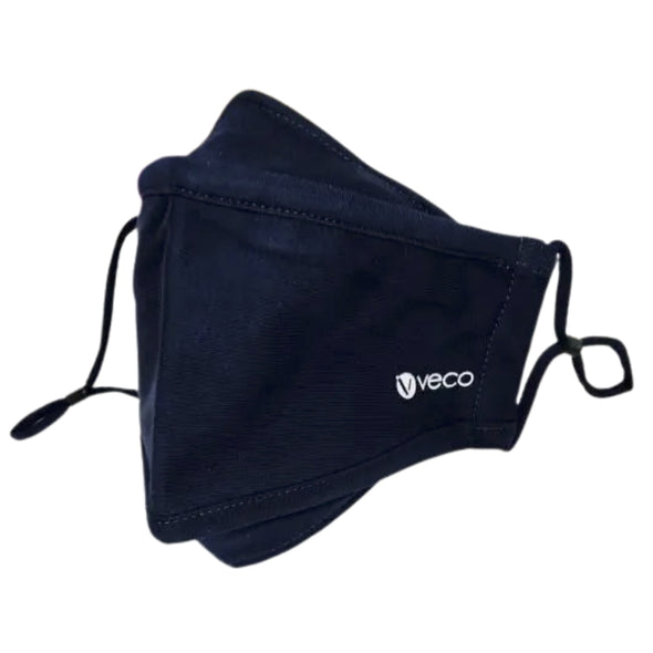 ADULT Washable Face Masks <br>3 layer ANTI-FOG & Antimicrobial cloth fabric <br>Navy