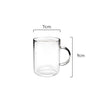 Measurement of Coffee Culture Coffee and tea mug & Saucer borocilicate glass 350ml