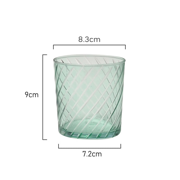 Measurements of Classica Art Craft Palermo Tumbler Glass 380ml capacity