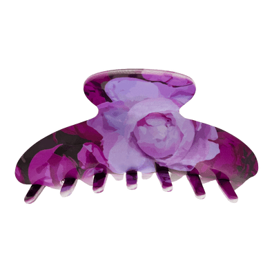 Ullu Tracey Hair Claw Extra Large | Fuchsia Peony Flower Design