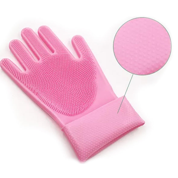 Furzone Pet/Dog/Cat Grooming Gloves <br>Perfect for Bathing & Cleaning <br>Lilac