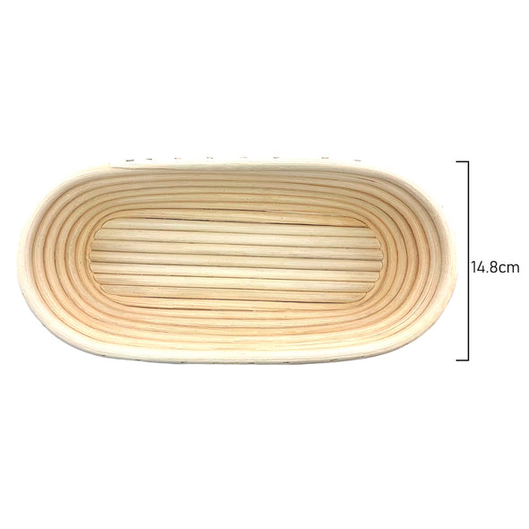 Measurements of Brunswisk bakers 30cm natural rattan Oval Banneton