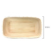Measurements of Brunswisk bakers 30cm natural rattan rectangular Banneton