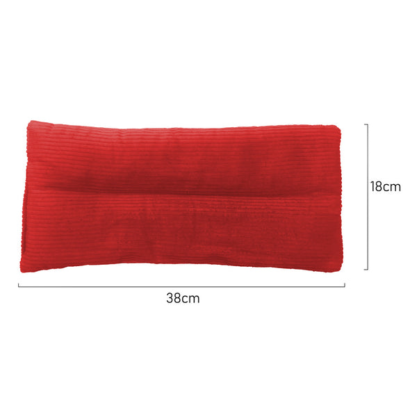 Measurements of Red corduroy Relieve Silicone Heat Pack made with silica beads