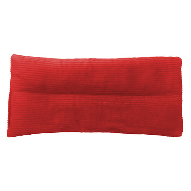 Red corduroy Relieve Silicone Heat Pack made with silica beads