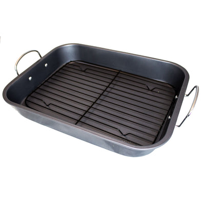 Outperform non stick Oven Roasting Pan with Rack