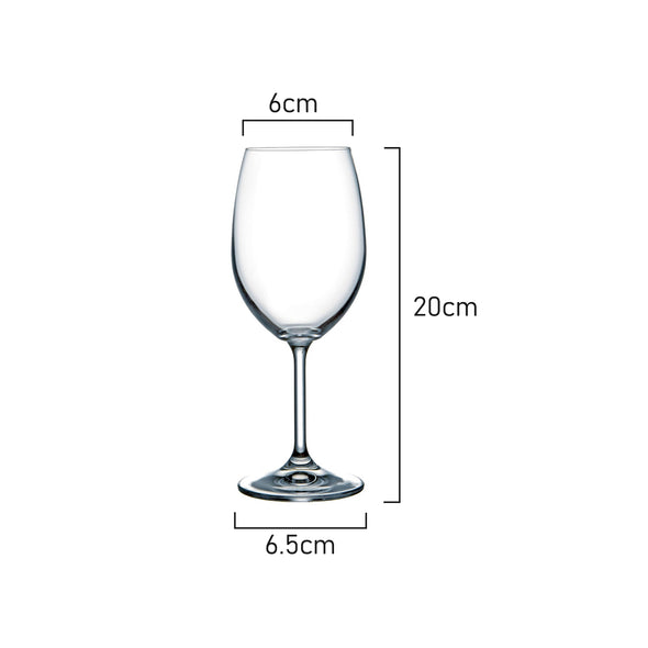 Measurements of Krystal by Classica Sienna Red Wine Glass 350ml capacity