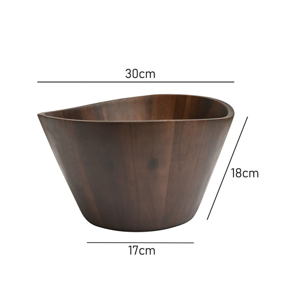 Measurements of St Clare Acacia Serving Bowl