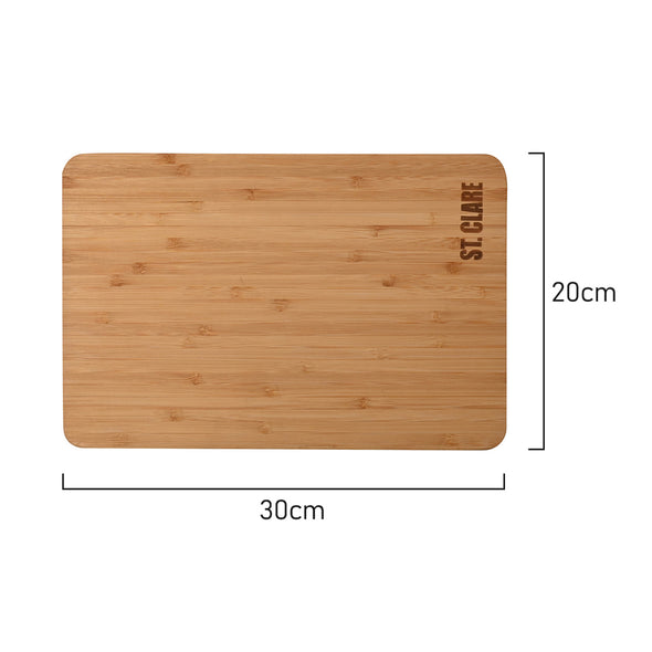 St Clare Rectangular Chopping Board <br>Bamboo Long Grain <br>Dimensions - 30 x 20 x 1.5cm