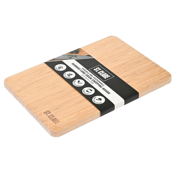 St Clare Rectangular Chopping Board <br>Bamboo Long Grain <br>Dimensions - 37 x 25 x 1.7cm