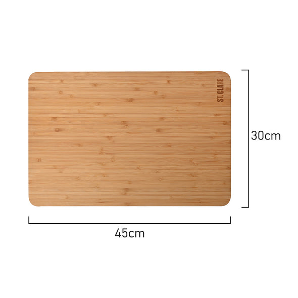 St Clare Rectangular Chopping Board <br>Bamboo Long Grain <br>Dimensions - 45 x 30 x 1.7cm