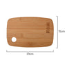Measurements of St Clare Rectangular small Chopping Board from 3 Piece Set made from Natural Bamboo Long Grain