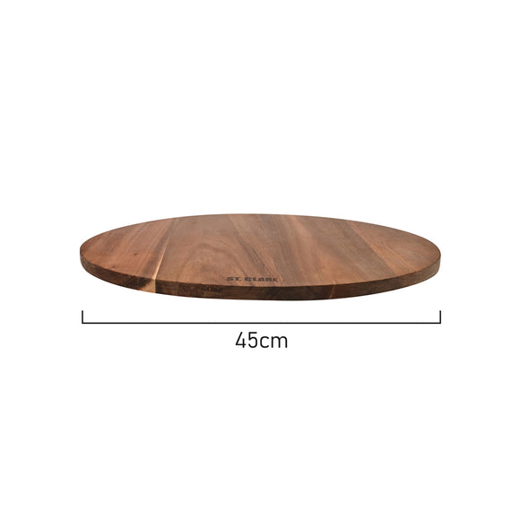 Measurements of St Clare 45cm Lazy Susan made from acacia wood 