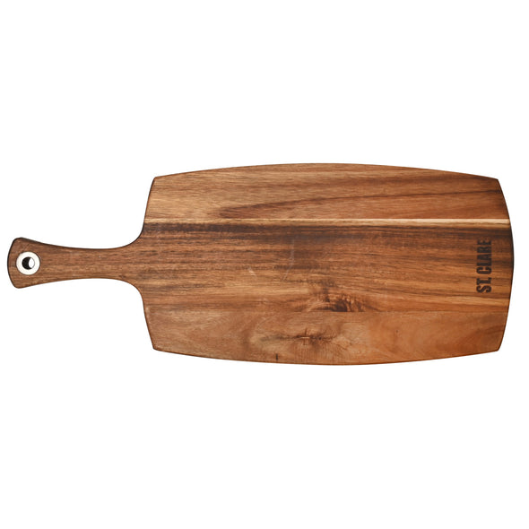 St Clare Rectangular Paddle Board <br>Acacia Wood <br>Dimensions - 51.5 x 20.5 x 1.6cm