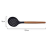Measurements of St. Clare Black silicone skimmer with Acacia Handle