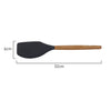 Measurements of St. Clare Black silicone spatula with Acacia Handle