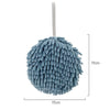 Measurement of sky blue POM POM Multi Purpose Cleaning Cloth/hand towel made from microfiber Chenille