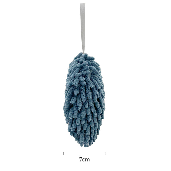 Measurements of Sky blue POM POM Multi Purpose Cleaning Cloth/hand towel made from microfiber Chenille