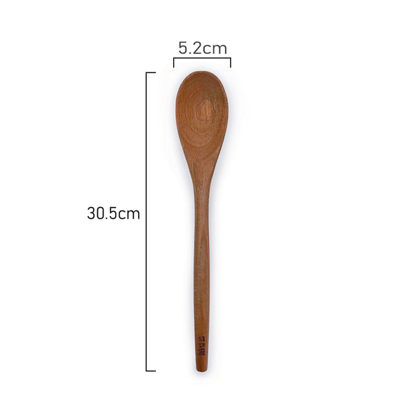 Measurements of St. Clare eco friendly Solid Spoon made from Sustainably framed Solid Acacia Wood