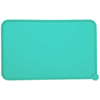 Furzone Small Mint Green Silicone Waterproof Spillproof Pet Feeding Mat