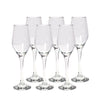Classica Art Craft Viva Set of 6 Champagne Flute Glass 230ml Capacity