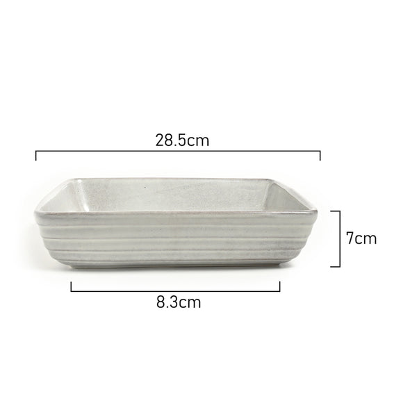 Measurements of Classica Lunde Reactive Grey Ceramic Bakeware Square Baker