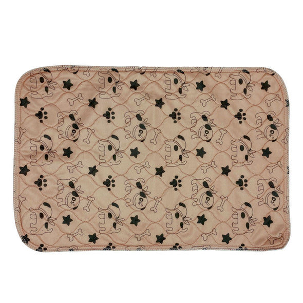 Furzone Small Light brown Reusable Dog/Puppy Training Pee Pads with black pattern