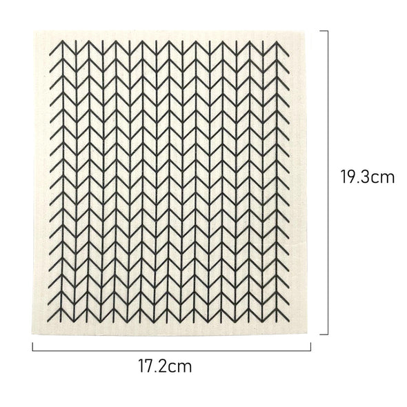 Measurement of Biodegradable Swedish Dish Cloth with geometric pattern