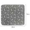 Measurements of Furzone Grey Medium Reusable Dog/Puppy Training Pee Pads with white bone patterns
