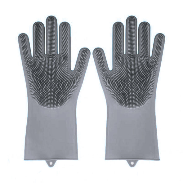 Brampton Drive Dish Washing Gloves <br>Perfect for Kitchen & Bathroom Cleaning <br>Grey