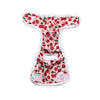 Furzone Extra Large Pink Reusable Washable Female Dog Diaper with Cherry pattern for 60 to 70cm waistline