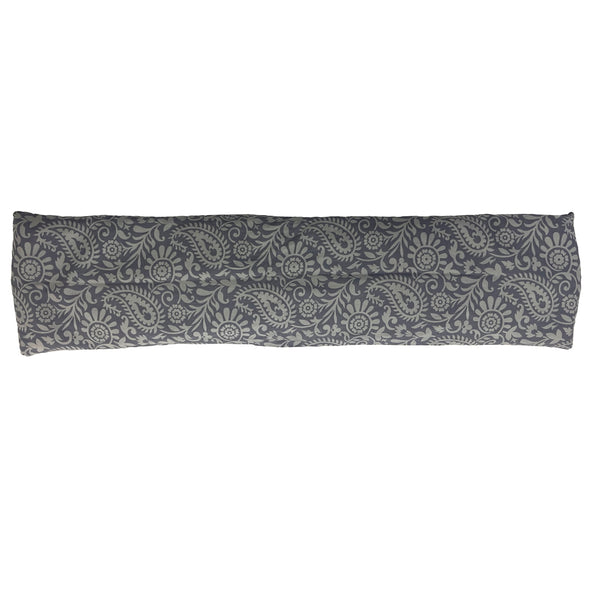 Grey Paisley Cotton Relieve Silicone Heat Pack made with silica beads