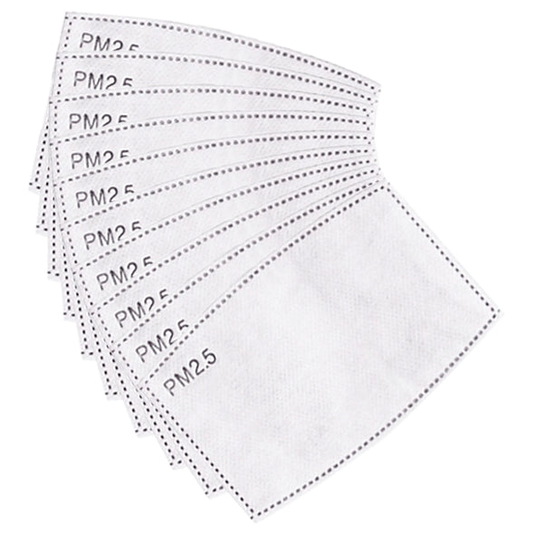 PM2.5 Activated Carbon Replacement <br>5 Layer Filter <br>Set of 10