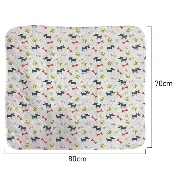 Measurements of Furzone white Medium Reusable Dog/Puppy Training Pee Pads with multi colours patterns